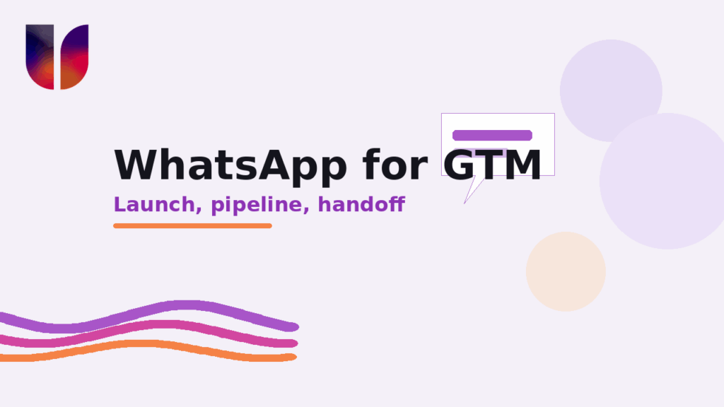 WhatsApp for GTM on UnifiedSend